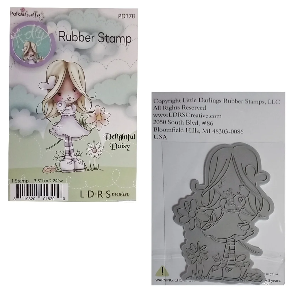 Rubber Stamps 3-pc Set: Feathered Friends, Watch it Grow, Delightful Daisy. NWT